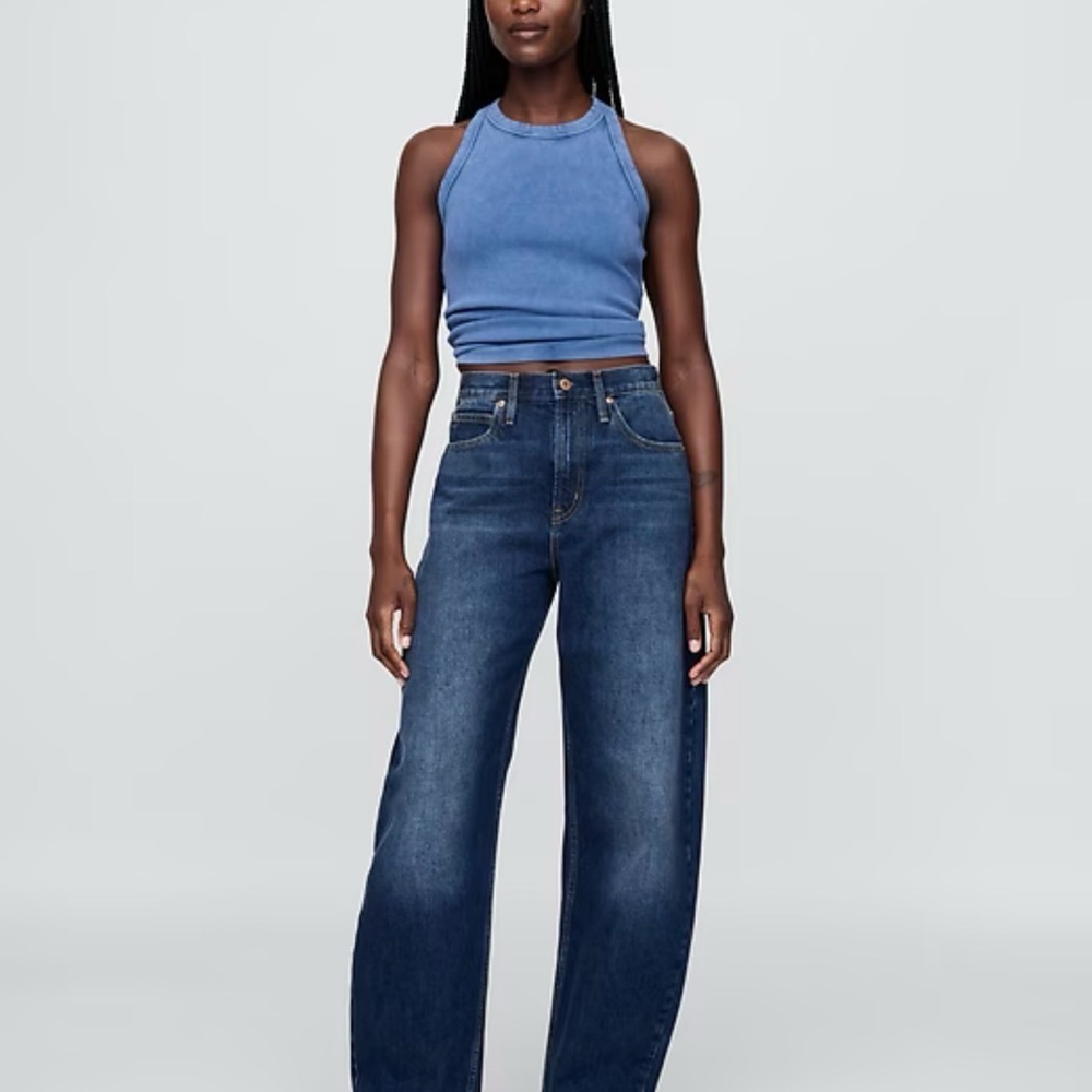 GAP Dark Blue Barrel Jeans